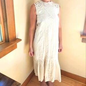 Anthropologie white lace dress, brand Tiny